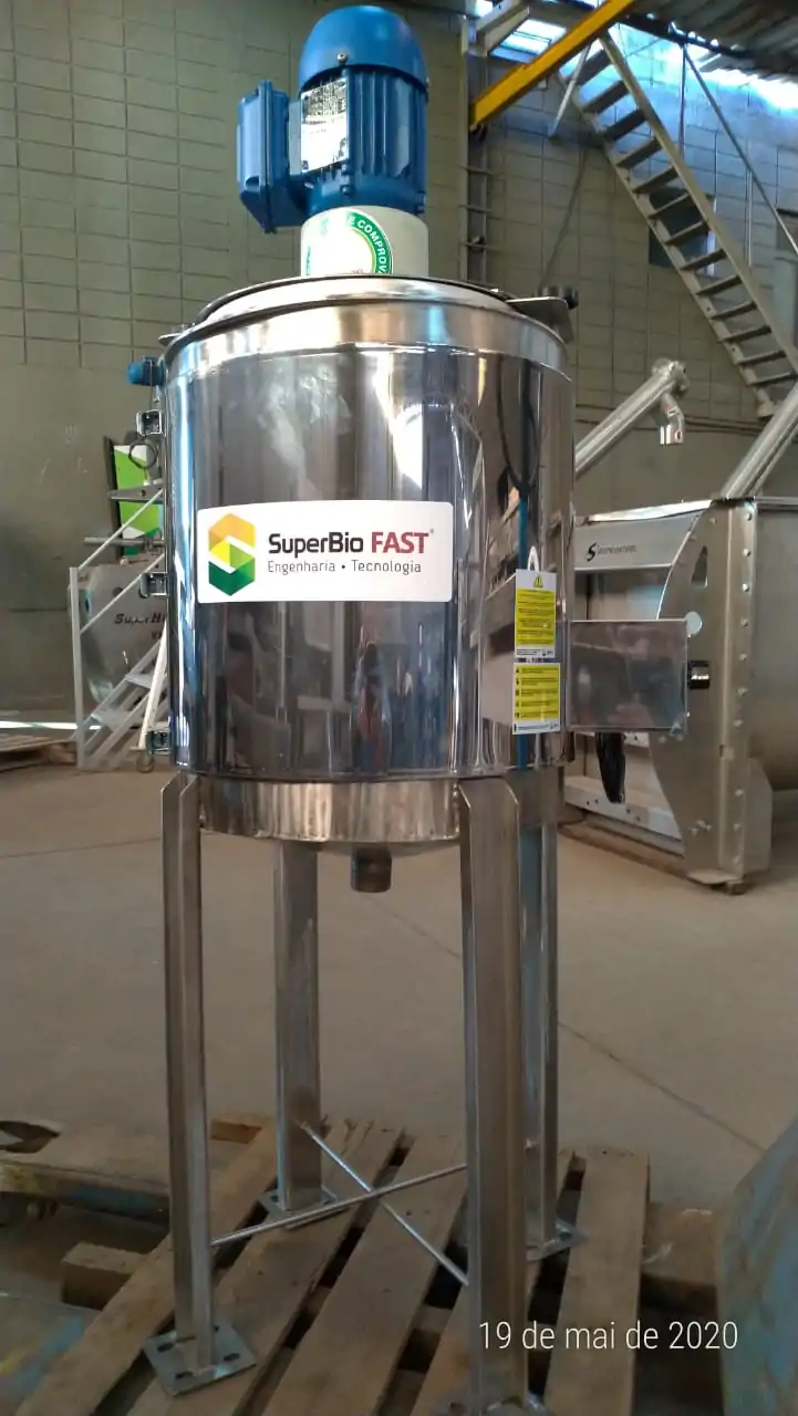 275 - Misturador vertical com aquecimento para alcool gel 50l (2)