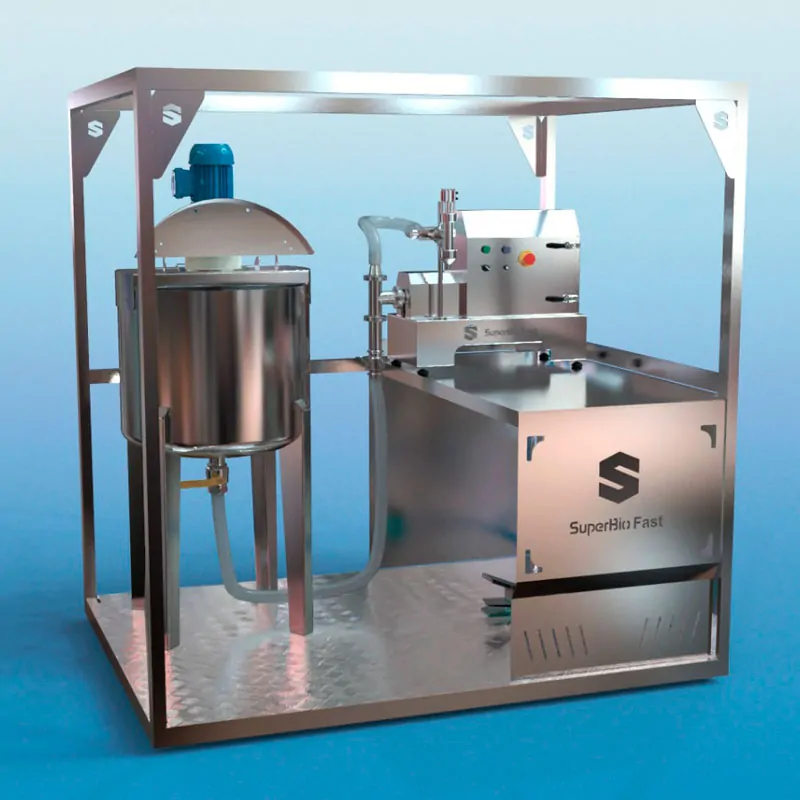 278 - Misturador vertical com aquecimento para alcool gel 50l (1)