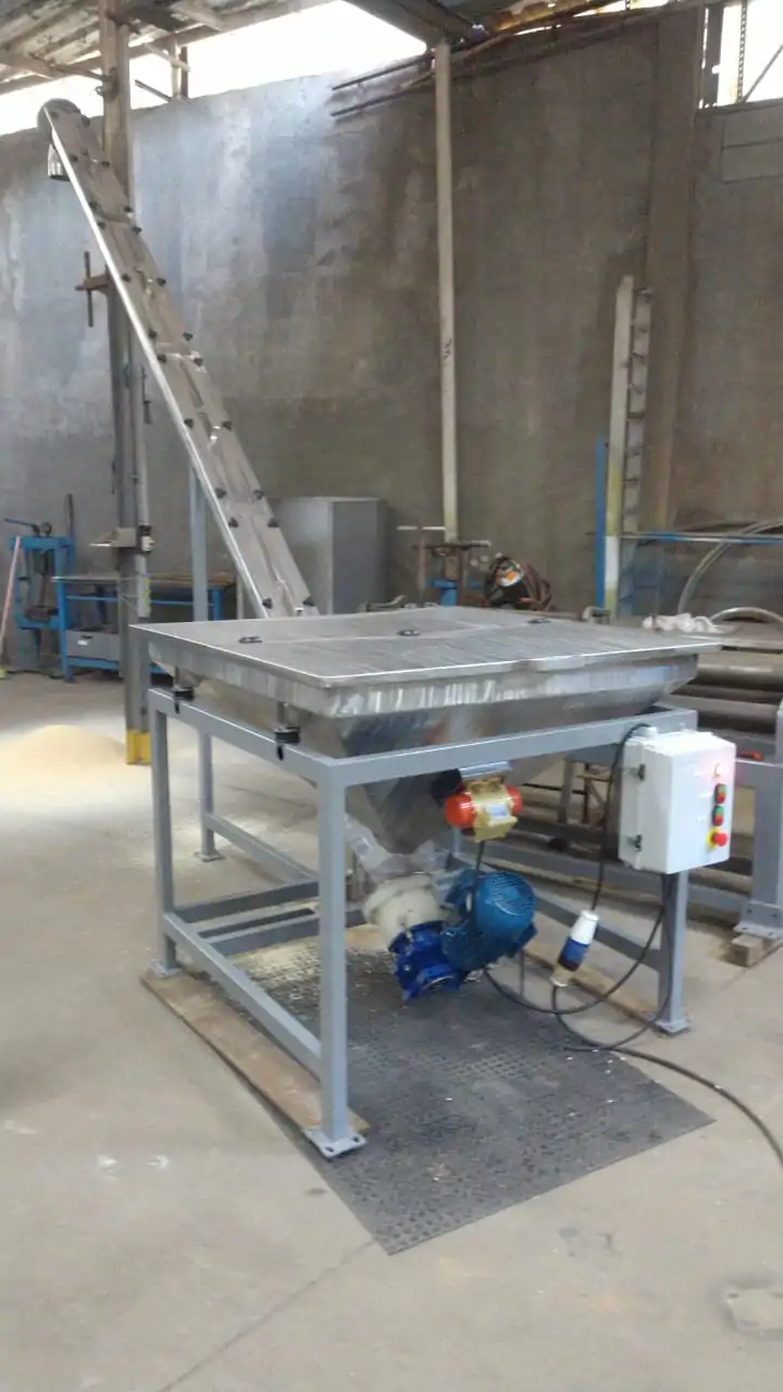 327- Rosca Alimentadora calha u- inox- AISI304